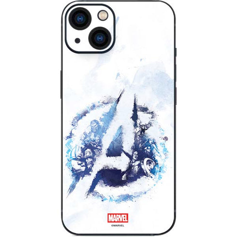 Marvel Avengers Blue Logo iPhone 14 Plus Skin